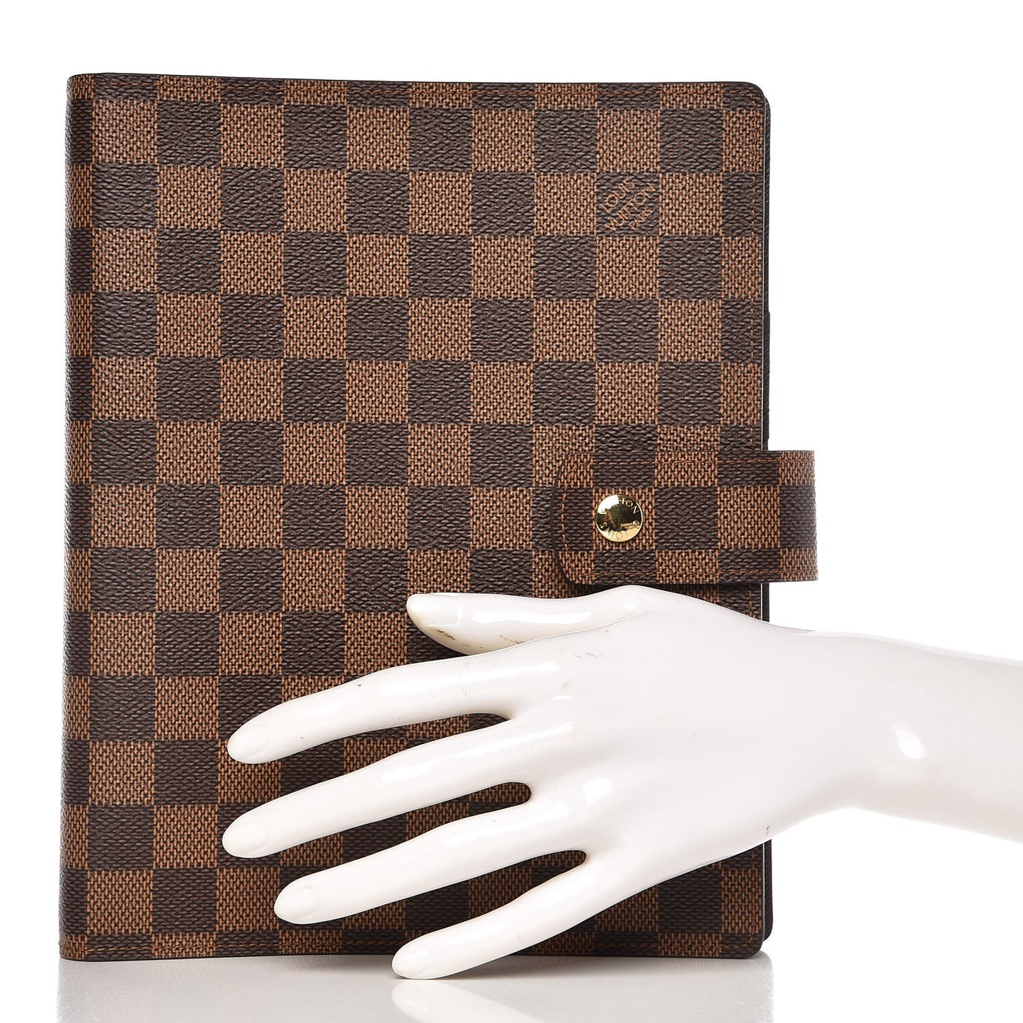 Damier Ebene Large Ring Agenda Cover