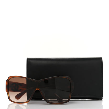 Chanel Acetate Shield Sunglasses 5449-A Dark Tortoise 9 of 9