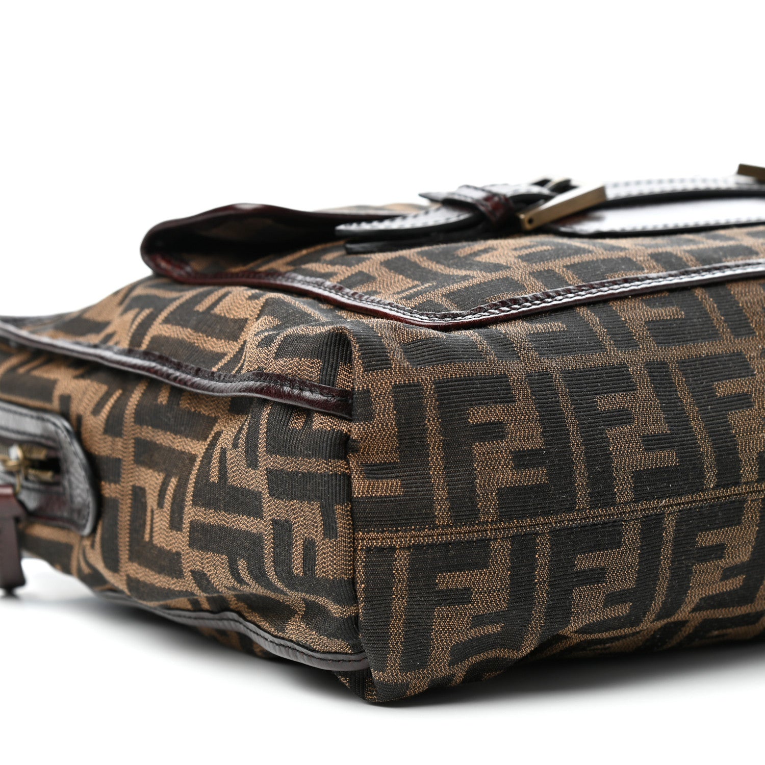 Fendi Zucca Pocket Shoulder Bag Tobacco 9 of 11