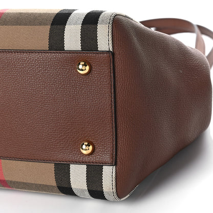 Burberry House Check Small Canterbury Tote Berry Pink 8 of 8
