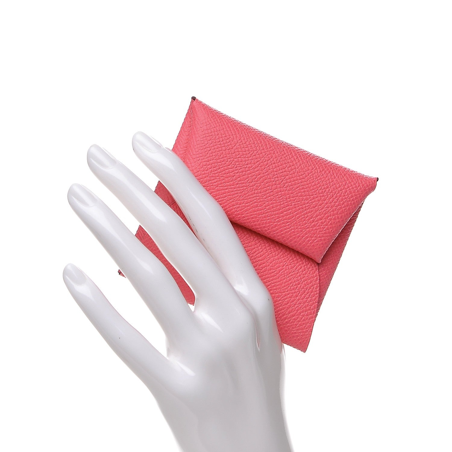 Hermes Epsom Bastia Card Case Rose Azalee 2 of 7