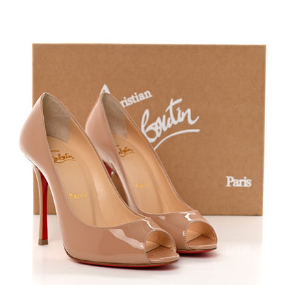 Christian Louboutin Patent Yootish 100 Pumps 36 Nude 8 of 8