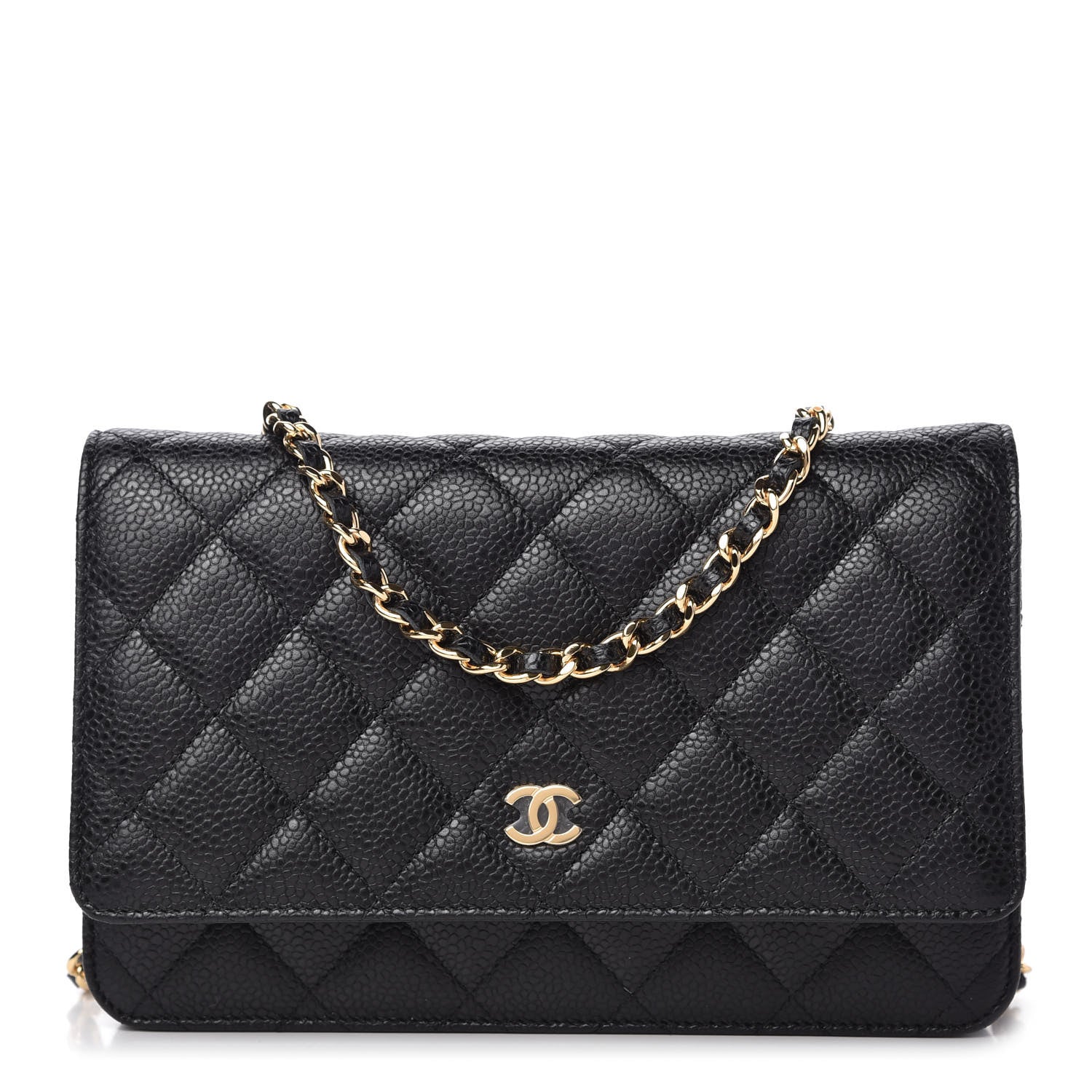 Chanel Caviar Quilted Wallet On Chain WOC Black 1 of 11