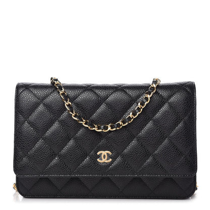 Chanel Caviar Quilted Wallet On Chain WOC Black 1 of 11