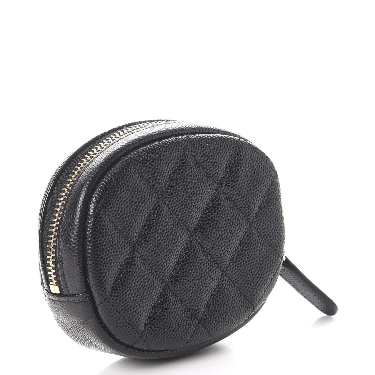Chanel Caviar Quilted Zip Around Classic Coin Purse Black 3 of 8