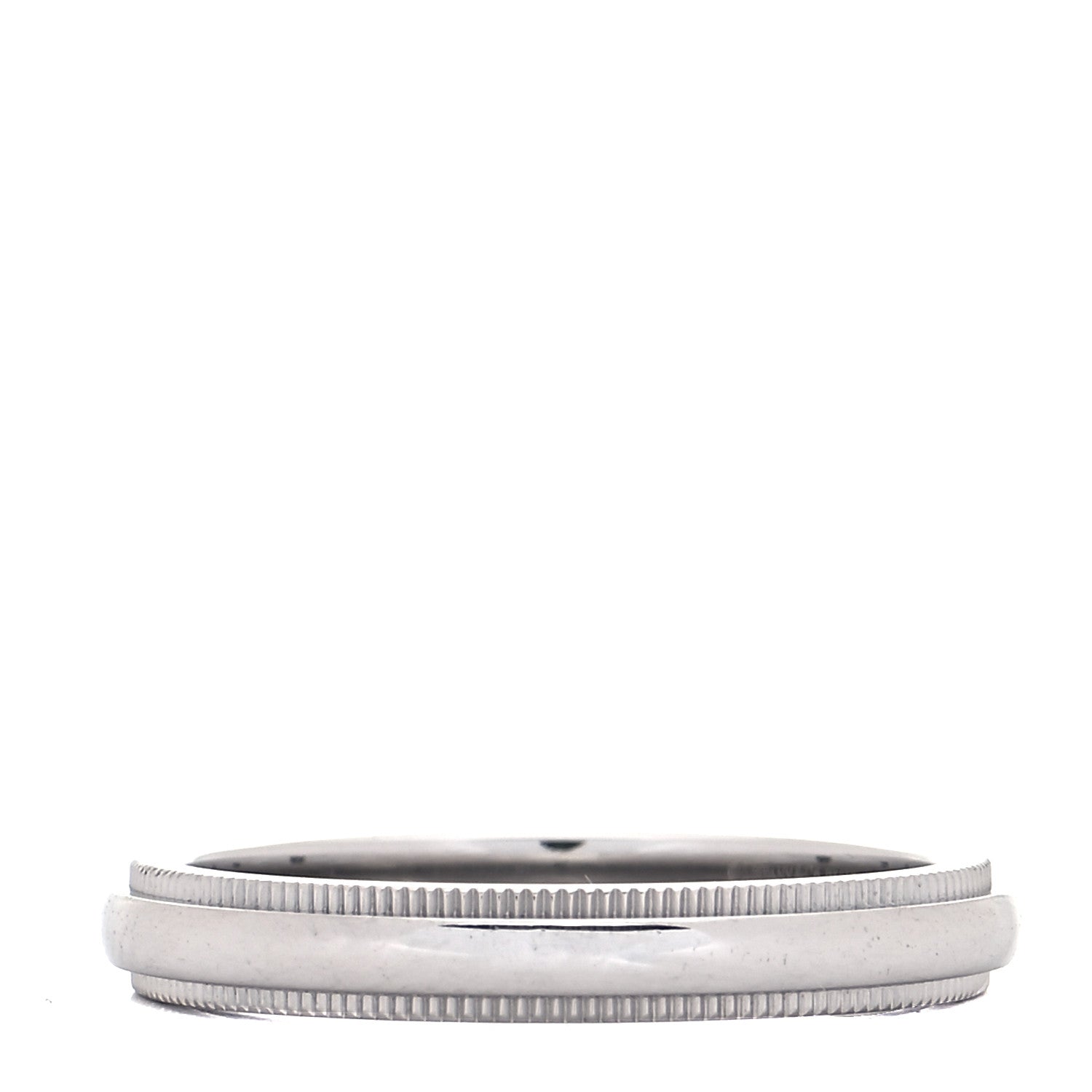 Tiffany Platinum 3mm Milgrain Wedding Band Ring 54 7 1 of 4