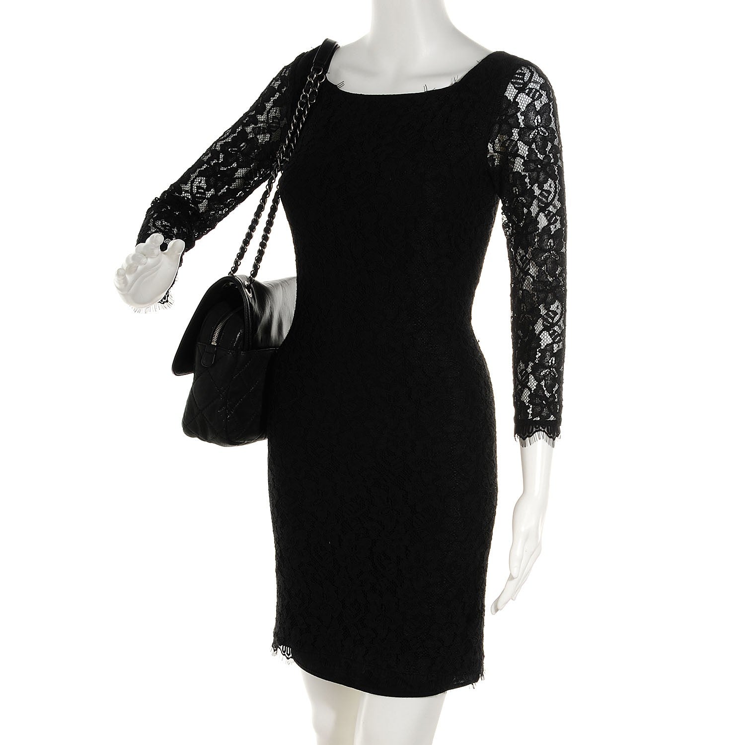 Chanel Iridescent Calfskin Medium In the Mix Flap Black 2 of 8