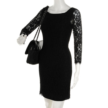 Chanel Iridescent Calfskin Medium In the Mix Flap Black 2 of 8