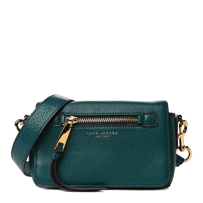 Marc Jacobs Pebbled Calfskin Recruit Crossbody Teal 1 of 7