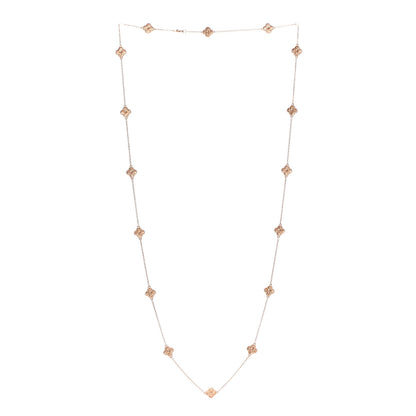 Van Cleef & Arpels 18K Rose Gold 16 Motifs Sweet Alhambra Necklace 3 of 7