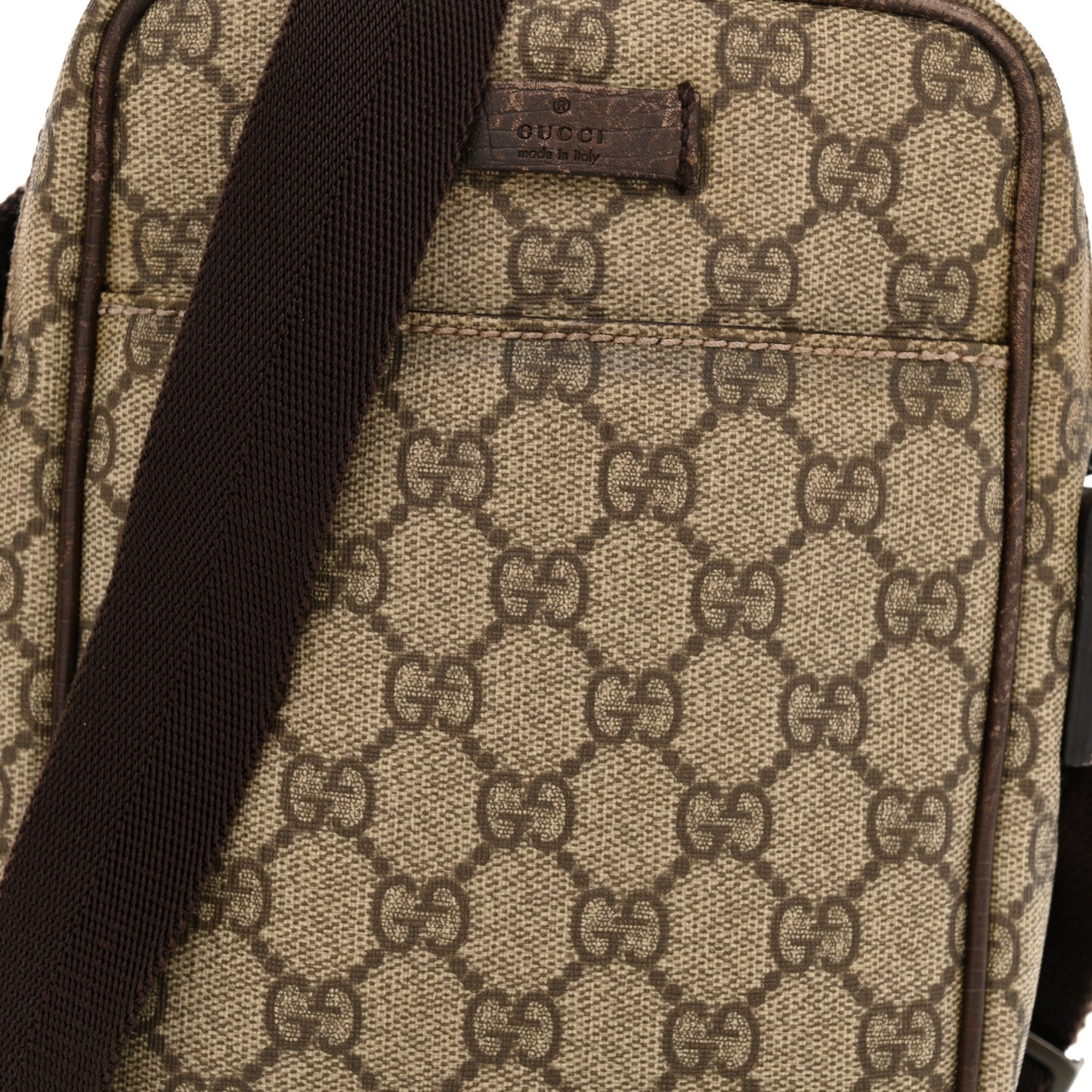 GG Plus Monogram Messenger Bag Ebony