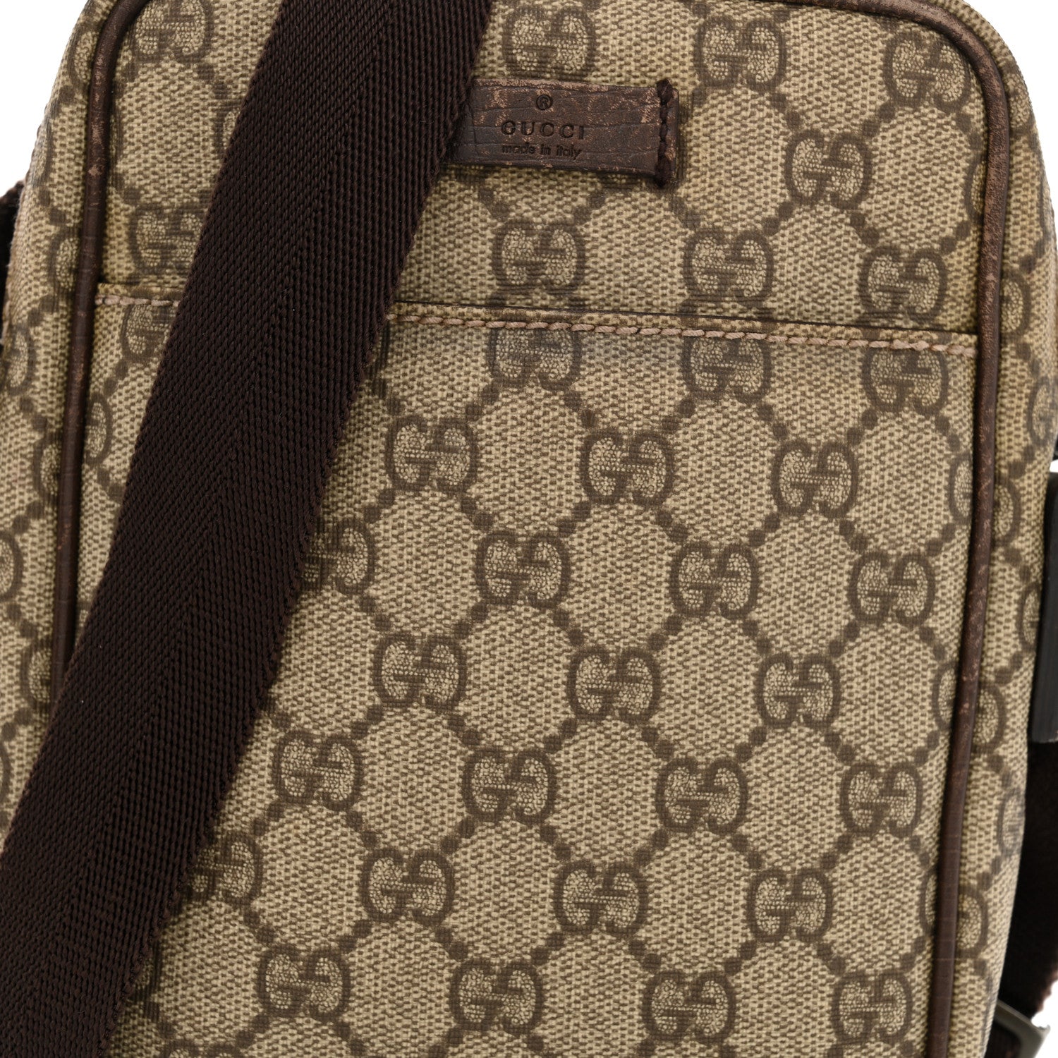 Gucci GG Plus Monogram Messenger Bag Ebony 8 of 14
