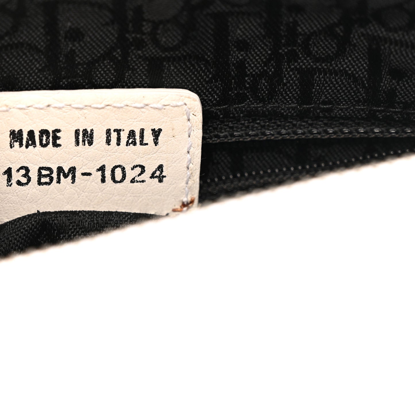 Calfskin Logo Charms Boston White