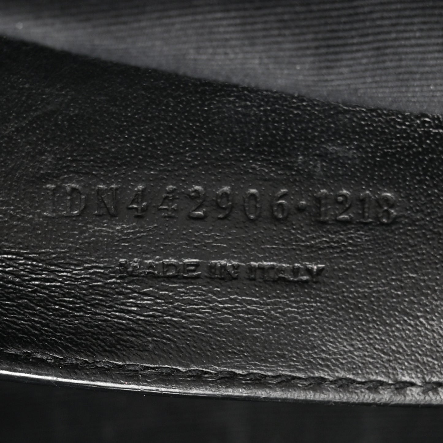 Pebbled Lambskin Chevron Monogram Small Nolita Black