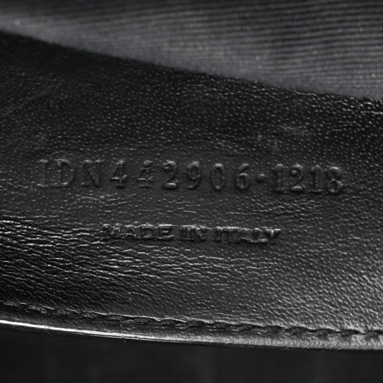 Saint Laurent Pebbled Lambskin Chevron Monogram Small Nolita Black 7 of 17