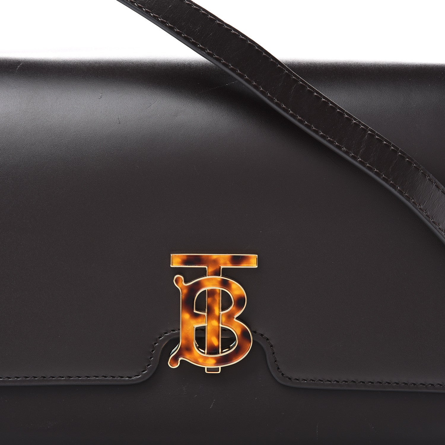 Burberry Calfskin Medium TB Bag Coffee 10 of 18