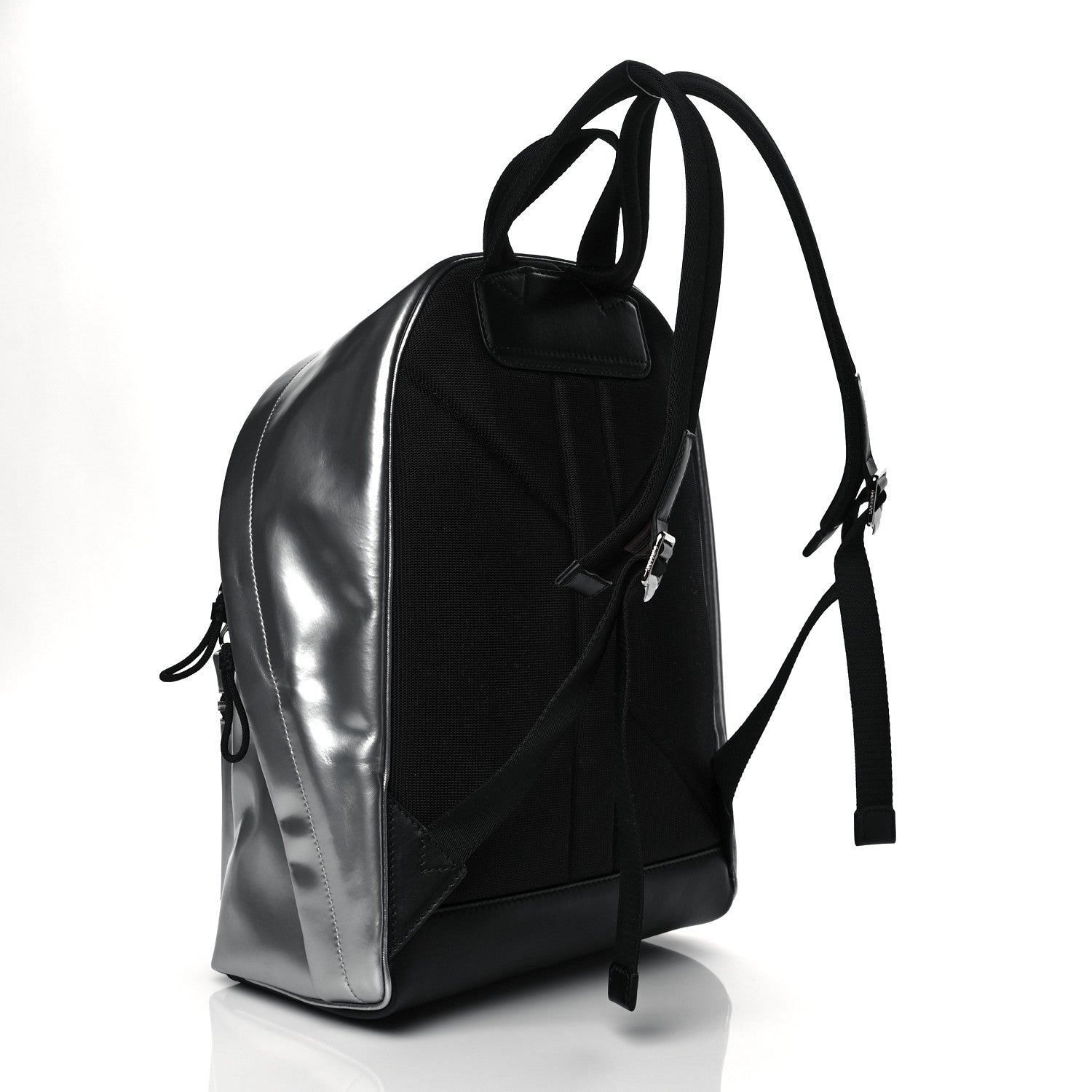 Burberry Coated Canvas Jett Backpack Silver 2 of 9
