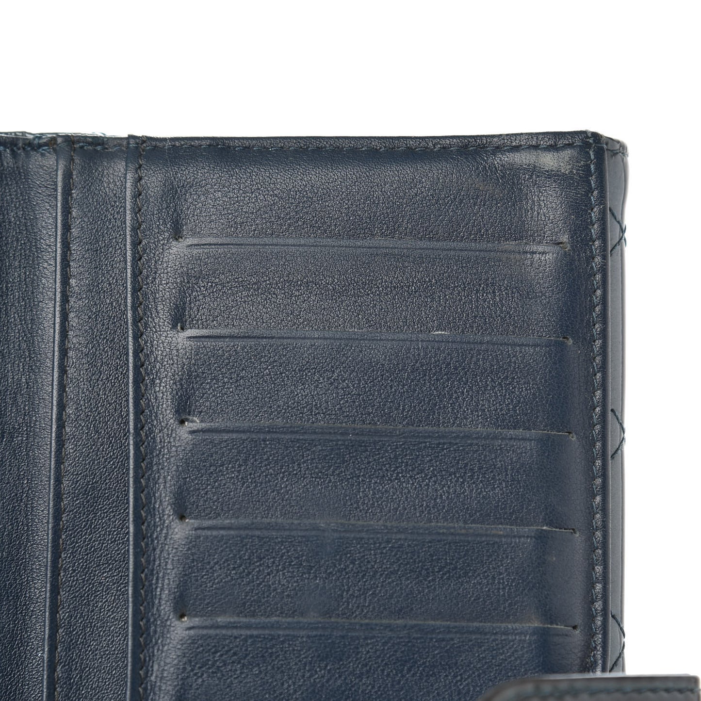 Patent Quilted Brilliant Flap Wallet Royal Blue