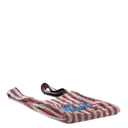 Alexander Wang Crystal Striped Mini Wanglock Shopper Red White Multicolor 3 of 4