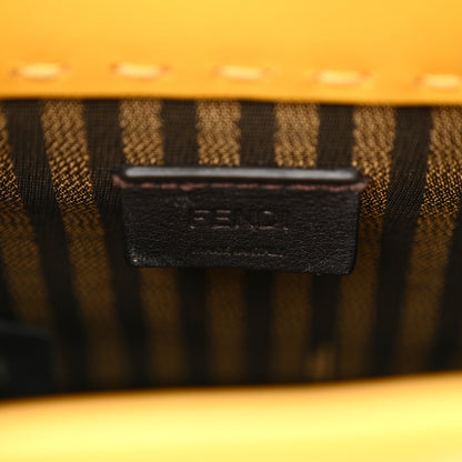 Fendi Vitello King Plexiglass Logo Embossed Mini Fendi Sunshine Shopper Tote Mimosa 6 of 12