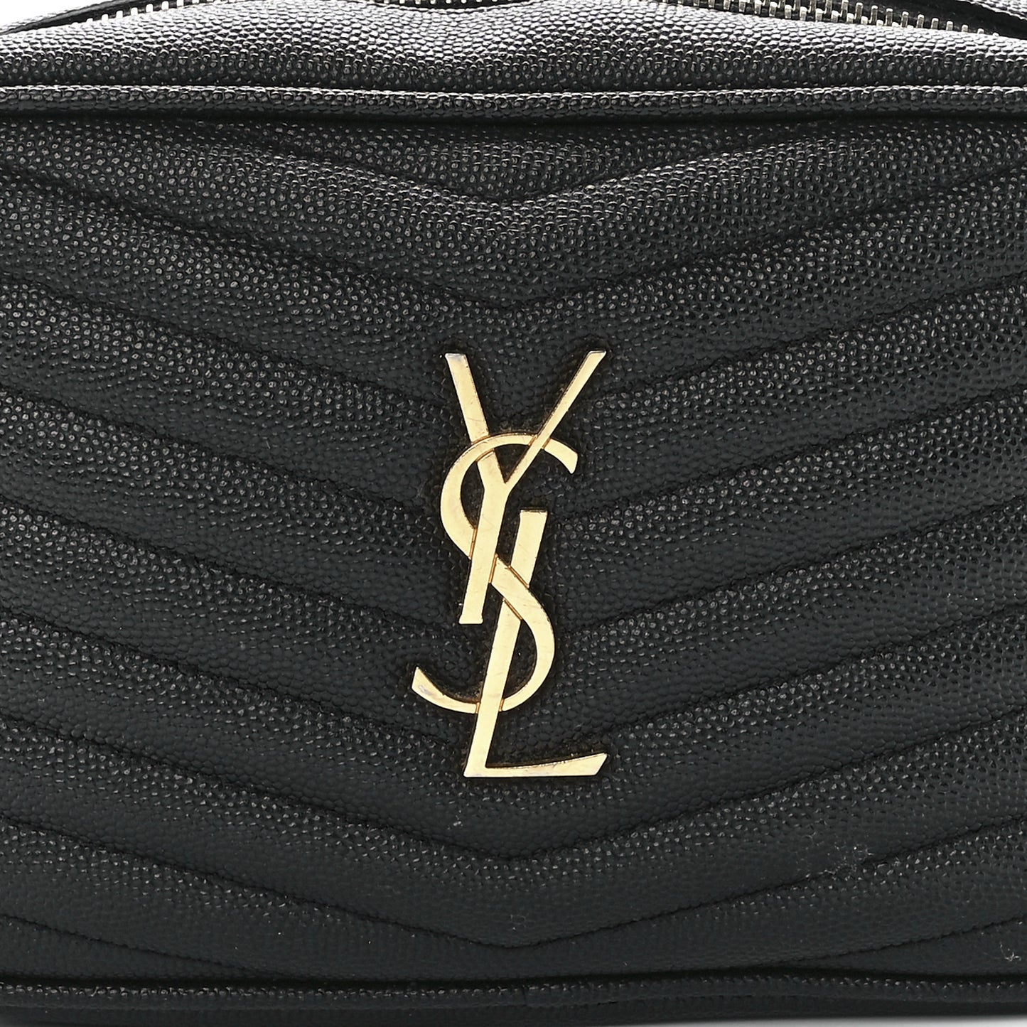 Grain De Poudre Matelasse Monogram Mini Lou Camera Bag Black