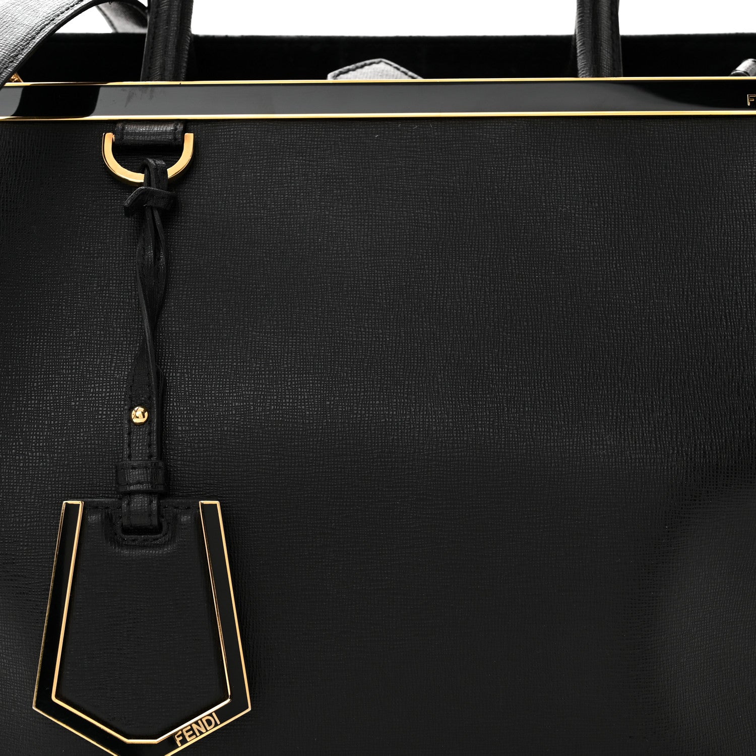 Fendi Vitello Elite Regular 2Jours Tote Black 8 of 10