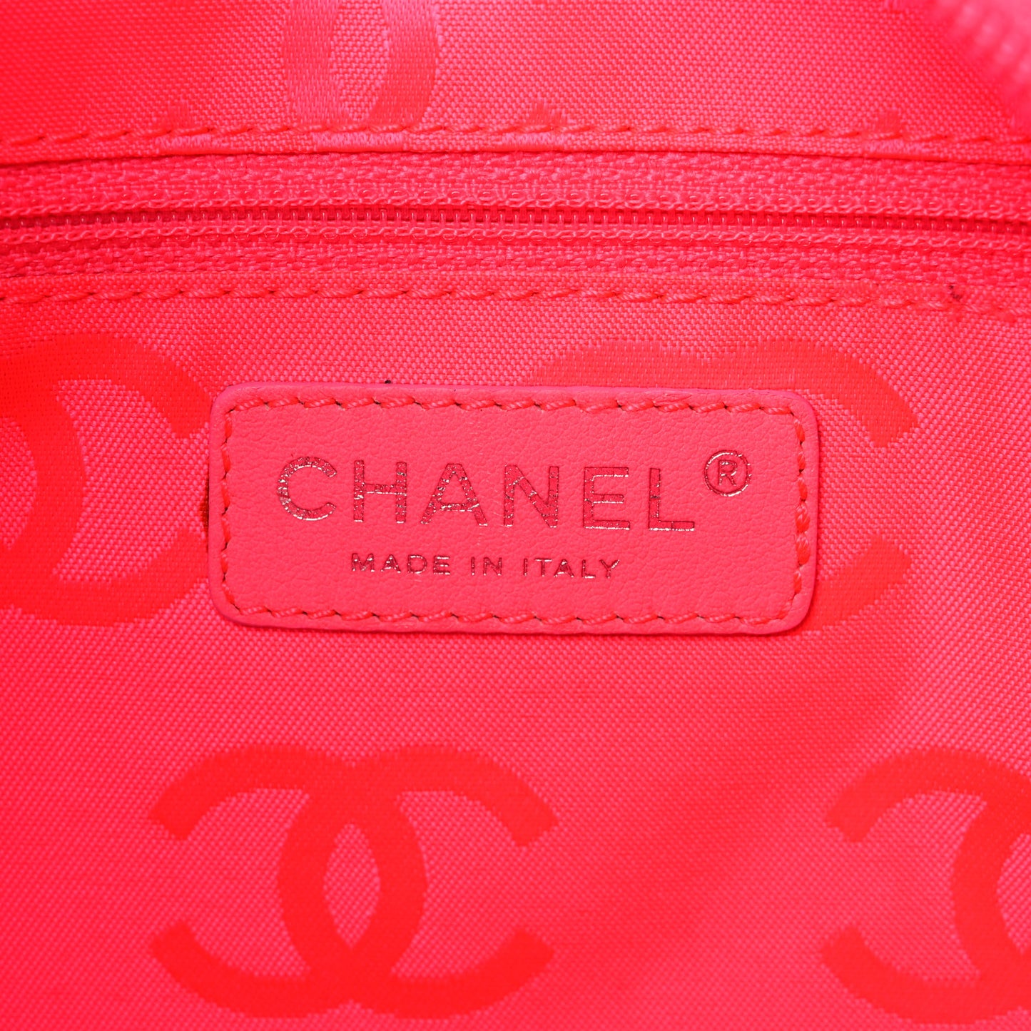 Calfskin Quilted Large Cambon Tote Black