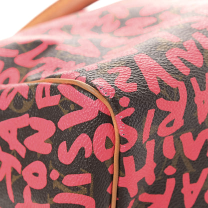 Louis Vuitton Monogram Graffiti Speedy 30 Fuchsia 7 of 11