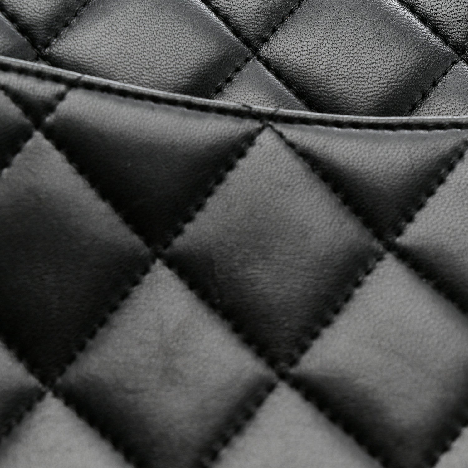 Chanel Lambskin Quilted Clutch With Chain Flap Black 13 of 14