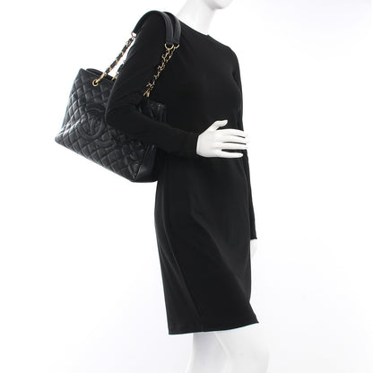 Chanel Caviar Quilted Grand Shopping Tote GST Black 2 of 12