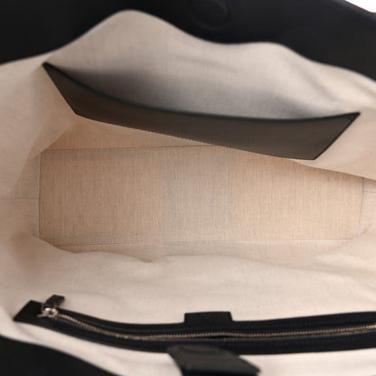 Gucci GG Supreme Monogram Textured Calfskin Web Medium Ophidia Shopping Tote Beige Blue 5 of 10