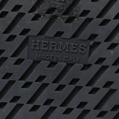 Hermes Calfskin Womens Chypre Sandals 38.5 Black 8 of 12