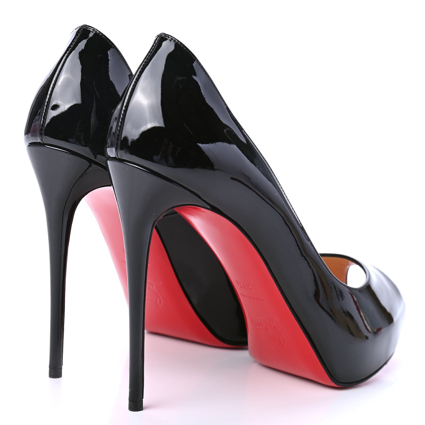 Patent New Very Prive 120 Pumps 37.5 Black Red