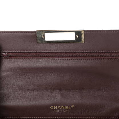 Chanel Patent Quilted Golden Class Wallet on Chain WOC Burgundy 11 of 11