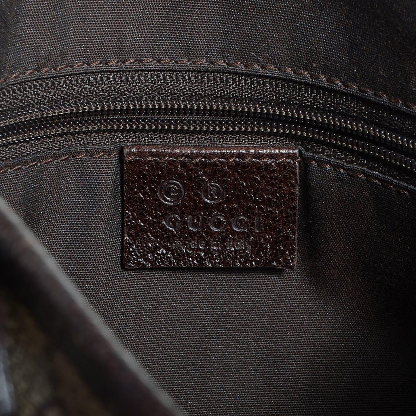 GG Plus Monogram Flat Messenger Beige Dark Brown