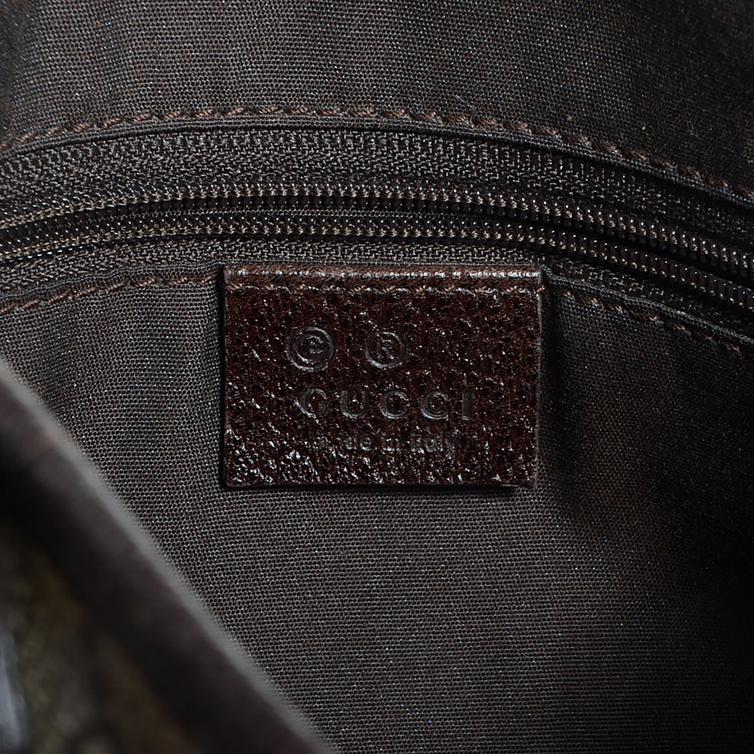 Gucci GG Plus Monogram Flat Messenger Beige Dark Brown 6 of 7