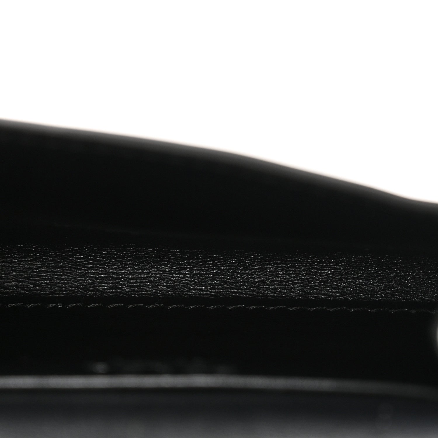 Prada Spazzolato Chain Flap Card Holder Wallet Black 5 of 9