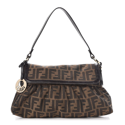 Fendi Zucca Small Chef Shoulder Bag Tobacco 1 of 10