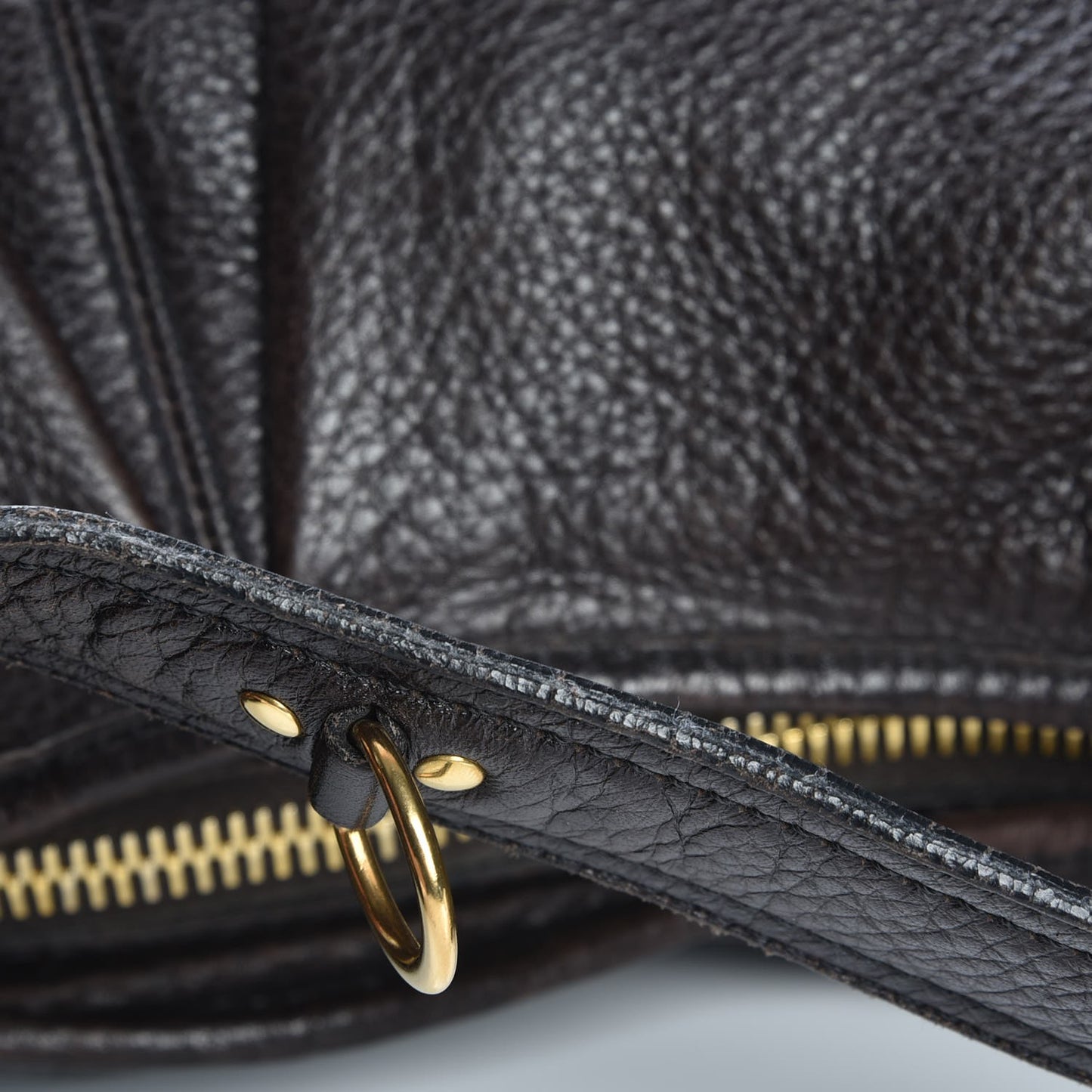 Calfskin Malika Hobo Dark Brown