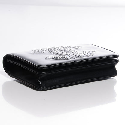Chanel Patent Strass Wallet On Chain WOC Black 4 of 9