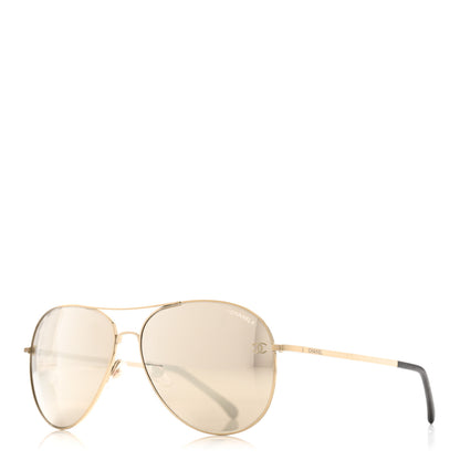 Chanel Aviator CC Sunglasses 4189-T-Q Black 1 of 8