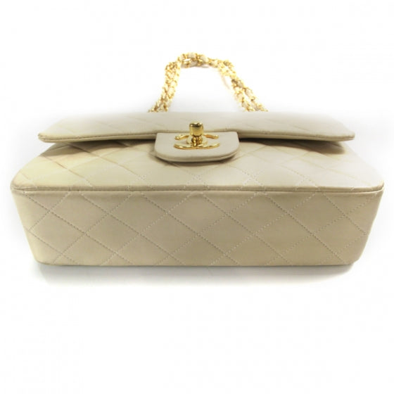 Chanel Lambskin Medium Double Flap Beige 4 of 13
