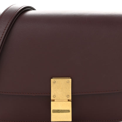 Celine Box Calfskin Small Classic Box Flap Bag Burgundy 8 of 11
