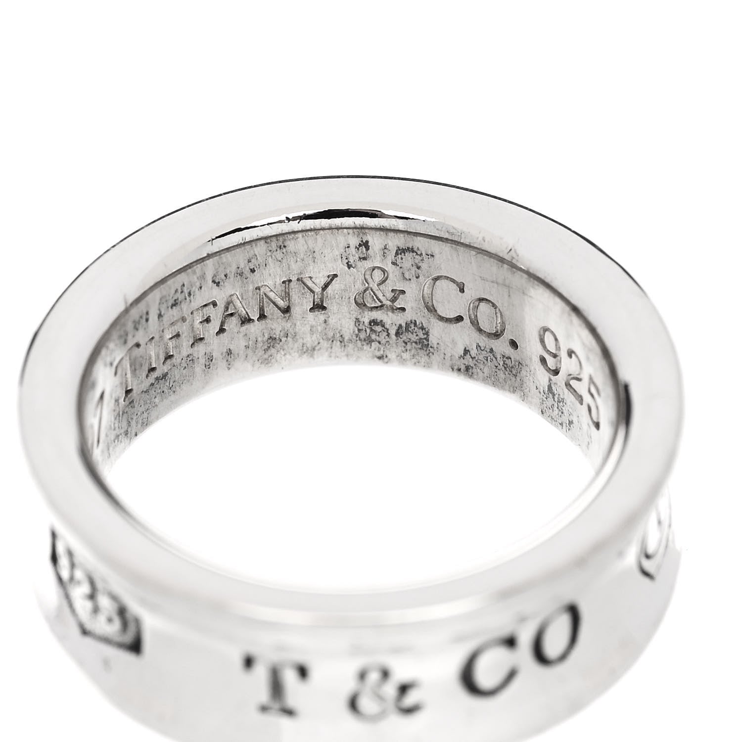 Tiffany Sterling Silver 1837 Band Ring 47 4.25 5 of 5