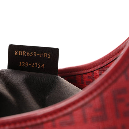 Fendi Zucchino Spalmati Vitello Hobo Bordeaux Rubino 7 of 11