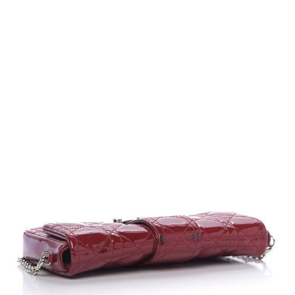 Christian Dior Patent Cannage New Lock Pouch Red 11 of 11