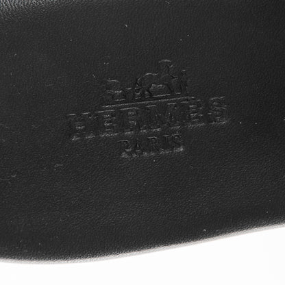 Hermes Nappa Calfskin Corfou Sandals 35 Black Lazulite 8 of 8