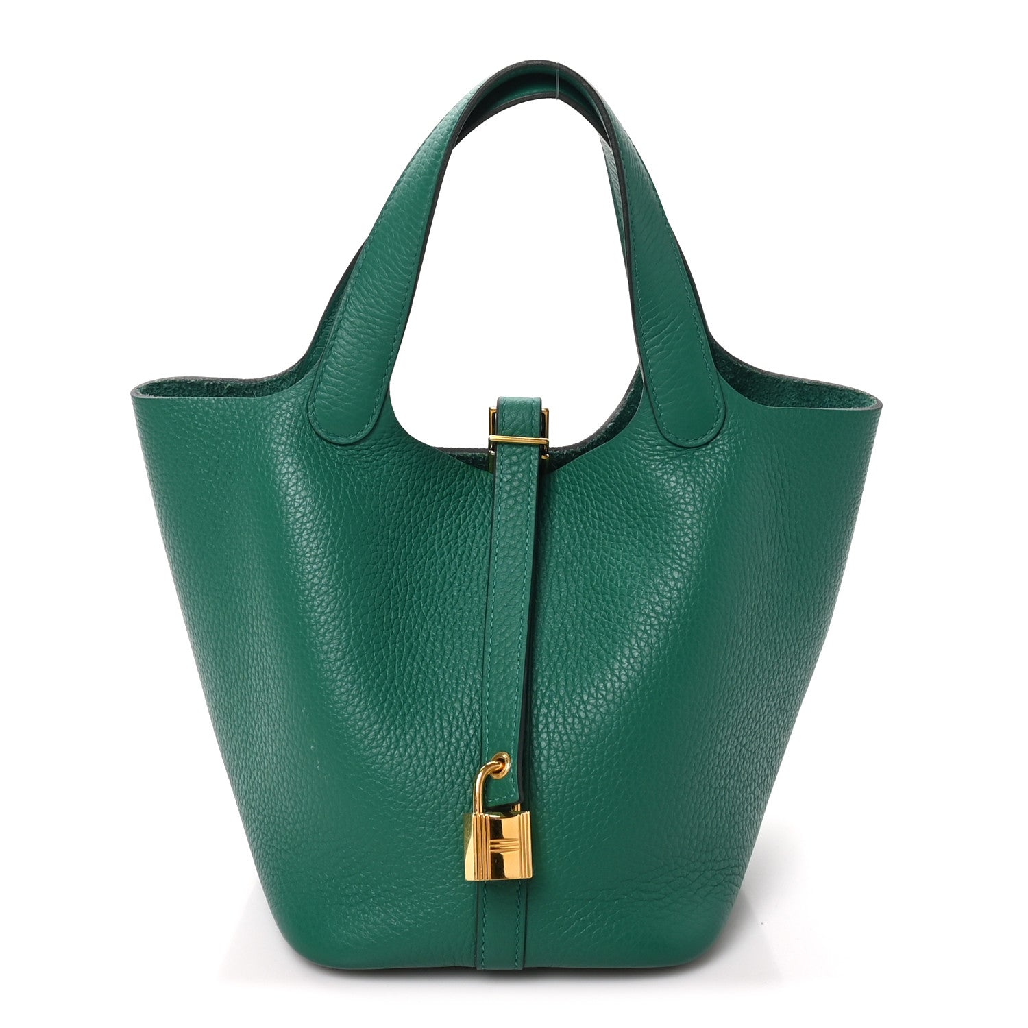 Hermes Taurillon Clemence Picotin Lock 18 PM Vert Jade Vert Jade 1 of 10