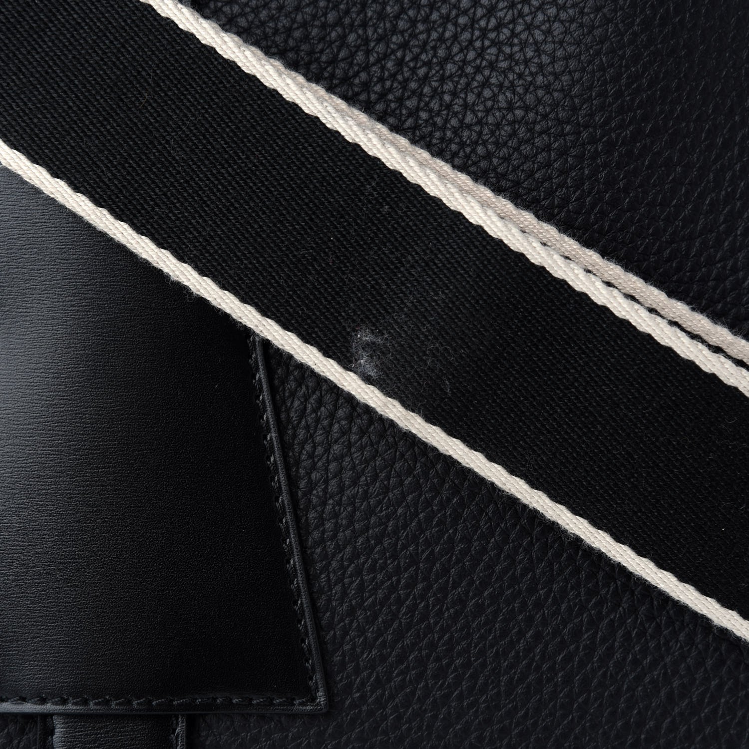Delvaux Grained Calfskin D-off Black White 9 of 10