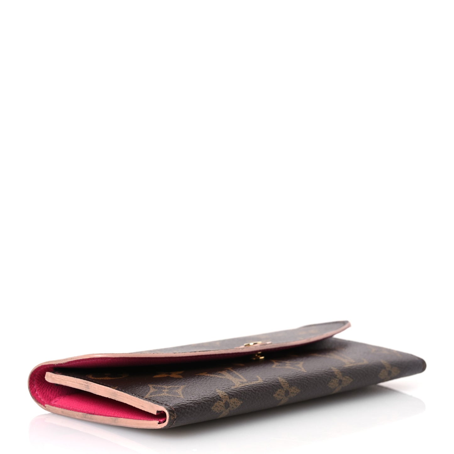 Monogram Bloom Flower Emilie Wallet Fuchsia